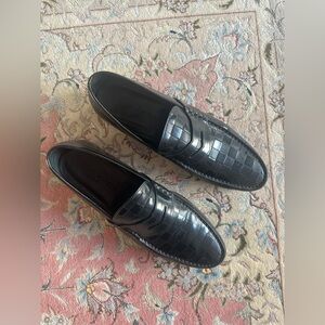 Louis Vuitton Damier Graphite Leather Penny Loafers Men’s UK 10 / US 11